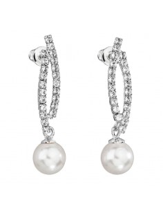 Boucles White Pearl Cristal...